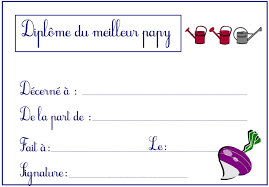 Diplome du meilleur papa à imprimer. Diplome Du Meilleur Papy Gratuit A Imprimer