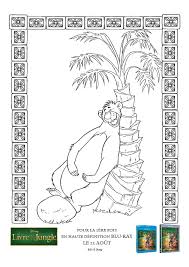 Imprimez les dessins animaux maternelle de la jungle à colorier gratuitement. Coloriage Livre De La Jungle Baloo