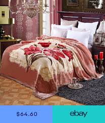 thicken raschel blanket queen king size bed double layer soft flower bed cover king size bed bed blanket