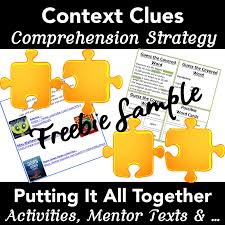 Comprehension Strategy Context Clues Cross Curricular Teacher Task Cards Free Context Clues Comprehension Strategies Comprehension