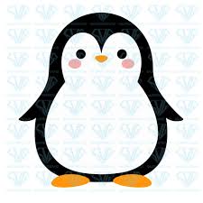 Cartoon Penguin Icon Svg Files For Silhouette Files For Cricut Svg Dxf Eps Png Instant Download Supersvg Cricut Svg Penguins Project Cricut