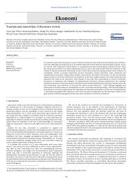 Doi dari crossref •halaman abstrak berisi : Pdf Tourism And Innovation A Literature Review