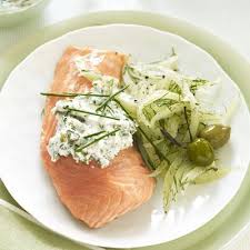 Chilled Salmon With Green Olive Sauce Recipe Olive Sauce Food Olive Sauce Recipe