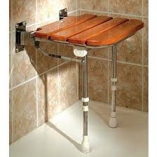 Wooden Slatted Fold Up Shower Seat Shower Seat Shower Seats Wall Seating