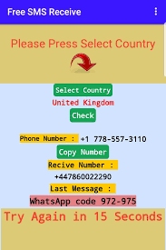 Just select a listed number from below. Free Sms Receive Number For Android Apk Download