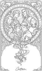 Coloring books for grown ups free printable. Acotar Colouring Book