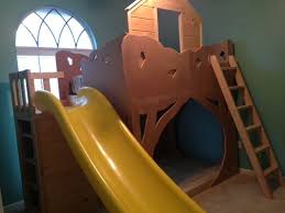 The Treehouse Loft Bed Custom Kids Bedroom Custom Bunk Bed Loft Bed Themed Bed Play Places Spots 4 Tots Treehouse Loft Bed Boys Bedding Custom Bunk Beds