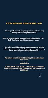 Stop Ngatain Fisik Di 2020 Kata Kata Motivasi Kutipan Pelajaran Hidup Motivasi