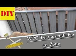Wpc Terrassendielen Als Zaun Gartenzaun Verwenden Wpc Zaun Kunststoff Terrassen Gelander Balkon Zaun Wpc Zaun