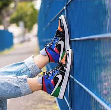 Nike Air Jordan 1 Mid Multi Patent Women Shoes Sneakers Jordans Fashion Style In 2020 Nike Sneakers Outfit Nike Fashion Shoes Air Jordans