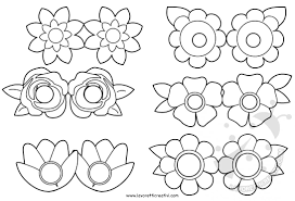 Noi ti spieghiamo come fare a. Maschere Per Bambini Con Fiori Da Colorare Lavoretti Creativi