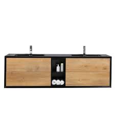 If you're looking to buy a bathroom vanity cabinet, browse our huge selection of products to find the style you want. Eviva Evvn777 75oak Bl Vienna 75 Inch Wall Mount Bathroom Vanity With White Integrated Acrylic Sink Oak Black