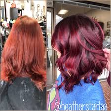 Shadow Root Burgundy Hair Short Hair Above The Shoulder Length Hair Layered Hair Curled Hair Short Curled H Burgundy Hair Hair Lengths Ginger Hair Color
