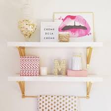 42 Ideas To Make Every Room In Your Home Prettier Room Inspiration Gold Shelves Room Diy