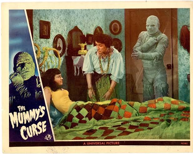 The Mummy's Curse 1945 Lobby Card 1/4" trimmed from right side of card 11 x  14 | eBay