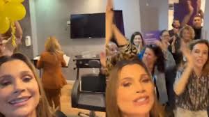 Elenco de Quem Ama Cuida aparece em bastidores festejando aniversários; vídeo