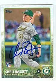 Bassitt is an american professional baseball pitcher for the oakland athletics of major league baseball. Chris Bassitt Autographed Baseball Card Oakland Athletics 2015 Topps 580 Rookie
