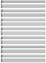 Below are five blank sheet music in pdf format for anyone to download and use. Music Instrument Blank Guitar Tab Sheet Music Pdf