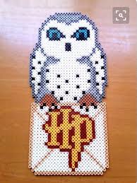 Grille Harry Potter Perle Hama A Repasser Pixel Arts Harry Potter Hedwig Artisanat Harry Potter Bijoux Perles Hama