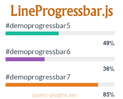 lineprogressbar jquery line progress bar plugin jquery