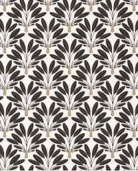 Le meilleur choix au meilleur prix, vous le trouverez dans le vaste assortiment de gamma ! Papier Peint Art Deco Caselio Moonlight Traveller Tree Noir Blanc