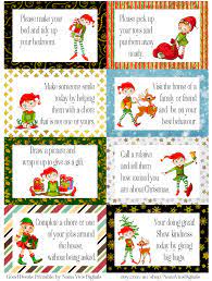 Elf on the shelf clip art free. Free Printable Elf Good Deed Cards A4 Enjoy Elf Printables Elf On The Self Elf Activities