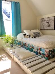 15 Incredible Diy Bed Frame Ideas For A More Unique Bedroom Pallet Bed Frames Diy Pallet Bed Pallet Bed Frame Diy