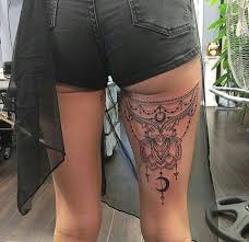 Back Thigh Tattoo I Want Back Of Thigh Tattoo Tattoos Thigh Tattoos Women