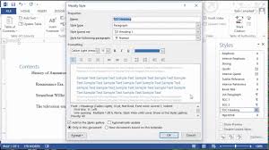 In general, use a border at the top and bottom of the table, beneath column headings (including decked heads), and above column spanners. Setting Up Styles In Word To Create Apa Table Of Contents Youtube