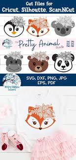 Caluya design's svg cut file downloads are 100% free for personal use. Pretty Animal Svg Bundle Is Filled With Gorgeous Floral Animal Svgs Includes Fox Panda Penguin Bear Hippo Pretty Animals Cricut Animals Cricut Projects