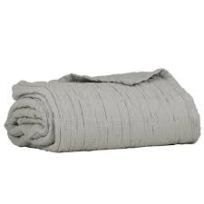 Diamond Soft Organic Cotton Blanket Light Grey Blanket Light King Size Blanket Cotton Blankets