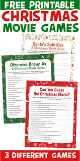 Short on elf on the shelf ideas for 2020? 3 Christmas Movie Trivia Games Free Printable Play Party Plan