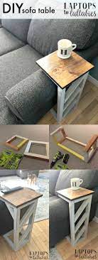 Sofa tables are really great in living rooms with open floor plans where the sofa doesn't sit against the wall. 20 Easy Diy Console Table And Sofa Table Ideas Hative