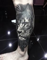 Black And White Calf Tattoos For Men Top 51 Best Calf Muscle Tattoo Ideas 2020 Inspiration Guide Calf Tattoo Men Calf Tattoo Lion Leg Tattoo