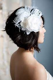 Short Bob With Fascinator Short Wedding Hair Short Hair Styles Hair Styles