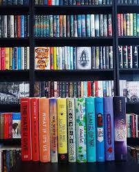 Rainbow Books Choices Colorful Book Covers Library Photography Bookshelf Book Nerd Book Nerd Clothes Book Girl