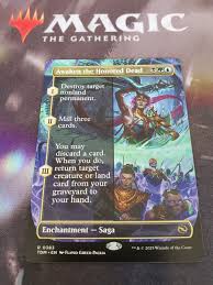 Mtg. Awaken the Honored Dead. Borderless. Tarkir: Dragonstorm. Pack Fresh |  eBay