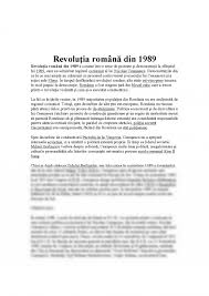 Victoria revoluiei române din decembrie 1989 și a medaliei revoluia română din. Referat Revolutia Romana Din 1989 Caderea Comunismului 338969 Graduo