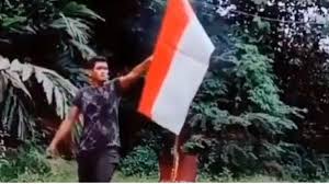 The used colors in the flag are blue, red, yellow, white. Police Asked To Move Fast To Arrest Red And White Flag Burners Living In Malaysia