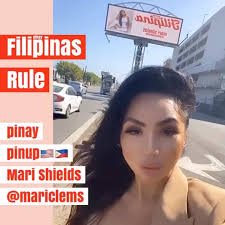 Beautiful Pinay Pinup Mari Shields Was Able To See Her Likeness This  Weekend On The LA Billboard At SPACEX & We Could Not Be More Pleased.,  @mariclems