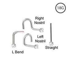 18kt White Gold Nose Stud Screw L Bend Ring 1 3mm Genuine Diamond 18 Gauge 18g Ebay In 2021 Gold Nose Stud Nose Jewelry Nose Stud