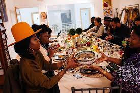 We brought the drama with a floating black balloon. The Black Love Experience Curators Dinner Party Nubian Hueman Brownbelle By Mariama Bramble