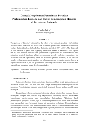 Sejarah pendidikan di malaysia by siti rohayu rohan 101848 views. Pdf Dampak Pengeluaran Pemerintah Terhadap Pertumbuhan Ekonomi Dan Indeks Pembangunan Manusia Di Perbatasan Indonesia