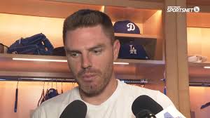 "It's been trending a lot better... last few games swing is definitely  trending in the right direction." , Freddie Freeman (2-4, 2 2B, 3 RBI, R)  talks to the media after the Dodgers sweep the White ...
