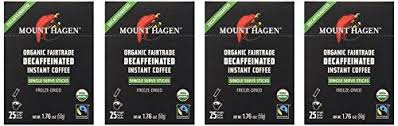 Mount hagen instant organic coffee is organically grown highland coffee made from 100% arabica beans. Mount Hagen Organic Instant Decaffeinated Coffee 25 Count Single Serv Ninelife Europe