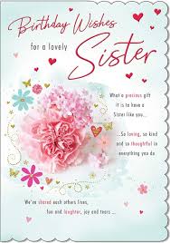 Happy Birthday Prayer For Sister Stunning Top Range Wonderfully Worded 5 Verse To A Lovely Sister Birthday Card Amazon Co Uk Kitchen Hom Sister Birthday Card Sister Birthday Birthday Cards