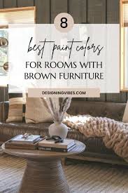 Living Room With Brown Furniture