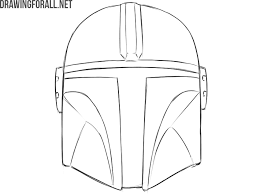 Popular drawing tutorials this week. How To Draw The Mandalorian Helmet Drawingforall Net