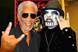 King Diamond and Morgan Freeman. This is my favorite King Diamond song for  those of you who don't understand how awesome this...