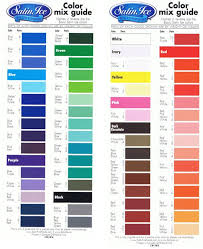 this page has satin ice color mixing guide satin ice